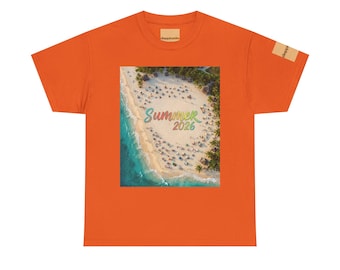 Summer 2026 Beach Aerial Photo Tee | Tropical Vacation Shirt