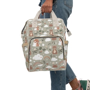 Multifunktionaler Wickelrucksack | Robuste und stylische Babytasche mit geräumigen Fächern | Perfektes Geschenk für frischgebackene Eltern und zur Babyparty