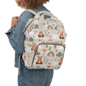 Multifunktionaler Wickelrucksack | Robuste und stylische Babytasche mit geräumigen Fächern | Perfektes Geschenk für frischgebackene Eltern und zur Babyparty