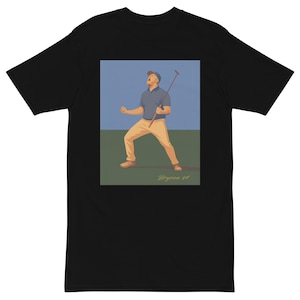 Bryson Dechambeau 2024 US Open Champion T-Shirt – Heavyweight Golf Tee, mens golf apparel