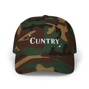 Camo Cuntry Hut, Country Dad Hut, Outdoor Kopfbedeckung, Cowgirl unstrukturiert, Camouflage, Country Musik Cap