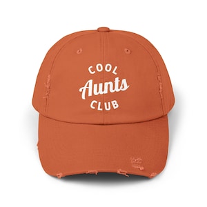 Cool Aunts Club Hat, Distressed Hat,  New Auntie Gift, Vintage Style Baseball Cap, Aunt announcement, gift for cool Auntie