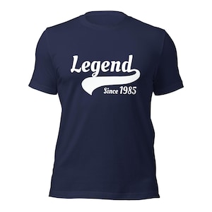 40 birthday tshirt - Legend Since 1985 Men's Vintage T-Shirt, Fortieth Birthday Gift For Men, Him, Dad, Husband 40 Year Old Man