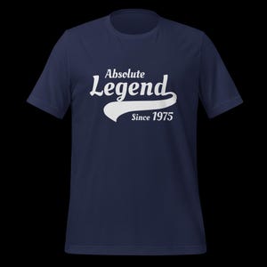 Absolute Legend Since 1975 Men&#39;s T-Shirt, 50th Birthday Gift For Men Him Dad Husband 50 Year Old Man, 50th birthday shirt