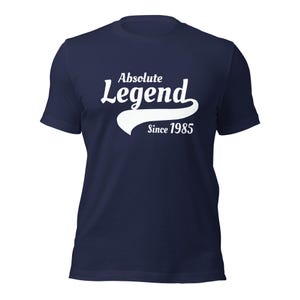 40 birthday shirt - Absolute Legend Since 1985 Men&#39;s Vintage T-Shirt, Fortieth Birthday Gift For Men, Him, Dad, Husband 40 Year Old Man