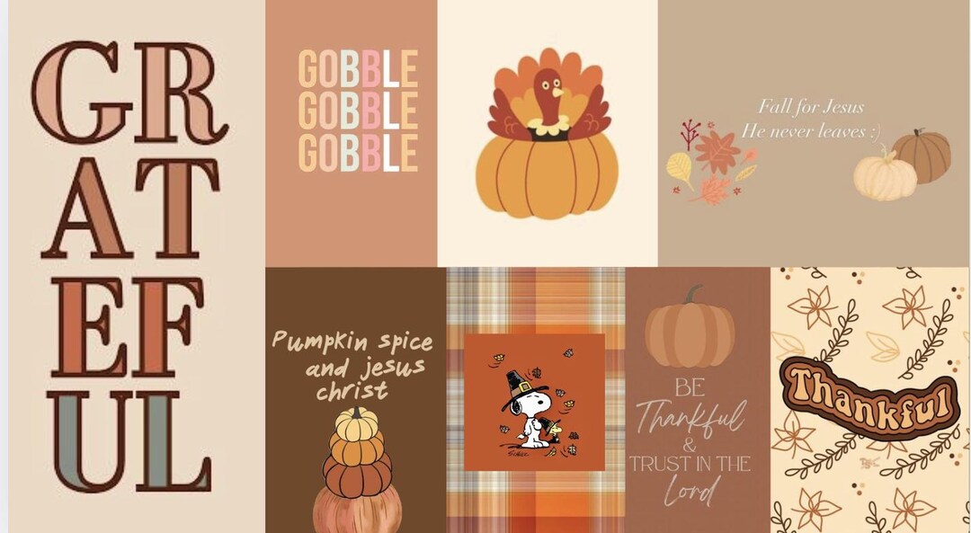 Thanksgiving Wallpaper Package - Etsy