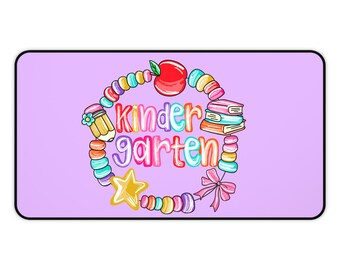 Kindergarten Desk Mat Teacher Appreciation Mouse Pad Cute Classroom Decor Teacher Gift For Teacher Desk Top Setup Desktok