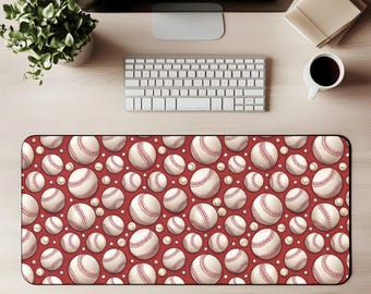 thumbnail image 2 of American Baseball Teams Round Mouse Mat – UK-Made Desk Pad 2 of 6