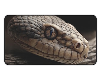 Podkładka na biurko z motywem węża – wyjątkowa dekoracja przestrzeni roboczej, idealna dla miłośników węży, prezenty dla niej, niezbędne wyposażenie biura, akcesoria do gier