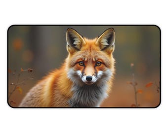 Fuchs Schreibtischmatte Fuchs Maus Pad Fuchs Liebhaber Geschenk Für Ihn Schreibtisch Top Accessoire Home Office Dekor Cooles Tech Accessoire Laptop Matte PC