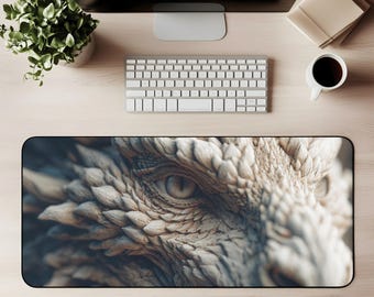 Dragon Eye Desk Mat Fantasy Gaming Mouse Pad Realistic Dragon Print Extended Desk Pad Mythical Creature Office Décor Gift for Gamer Dungeon