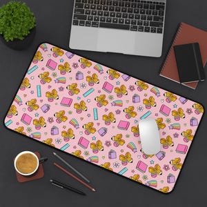 Lehrer Schreibtischmatte Lehrer Mauspad Lehrer Spielmatte Lehrer Geschenk für Lehrer Hübsche Tastatur Matte Coquette Bow Hübsche Tastatur Matte Laptop