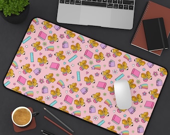 Lehrer Schreibtischmatte Lehrer Mauspad Lehrer Spielmatte Lehrer Geschenk für Lehrer Hübsche Tastatur Matte Coquette Bow Hübsche Tastatur Matte Laptop