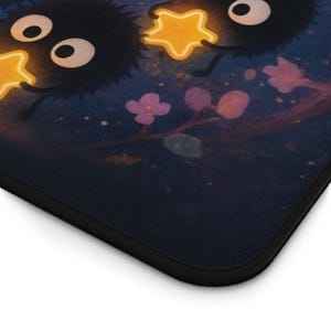 Soot Sprites Desk Mat Susuwatari Gaming Mat Japan Decor Gift for Japanese Anime Lover Spirited Away Ghibli Mousepad Miyazaki Fan Art Decor image 8