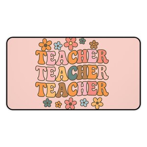 Cute Teacher Desk Mat Teacher Gaming Mat Teacher Mouse Pad Gift For Teacher From Student For Classroom Decor Pretty Desktok Classroom