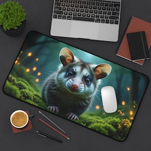 Cute Possum Desk Mat Possum Mouse Pad Opossum Possum Gift Possum Accessories Gift For Possum Lovers  Desk Top Accessory Gaming Mouse Pad