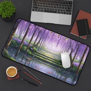 Wisteria Desk Mat Wisteria Mouse Pal XL Aesthetic Desk Decor Gift For Wisteria Lover Plant Lover Gift Wisteria Grow Flowers Wisteria Flowers