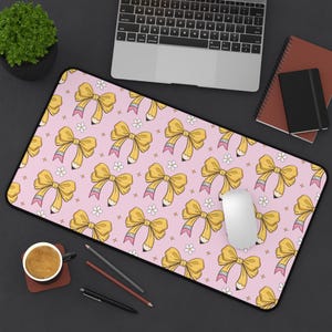 Lehrer Schreibtisch Matte Lehrer Maus Pad Neues Lehrer Geschenk für Lehrer Frauen Schullehrer Schreibtisch Top Zubehör Tastatur Matte für ihre Geschenke Schreibtischmatten