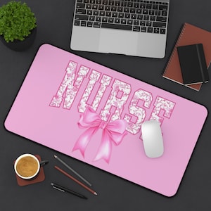 Nurse Desk Mat Nurse Mouse Pad Nursing Student Mouse Pad Healthcare Worker Gift For Nurse Workspace Office Decor Nurse Gift Desktok For Her