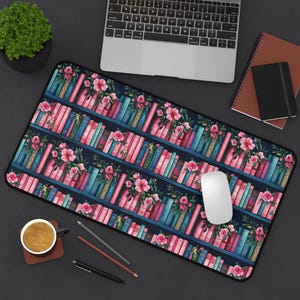 Buchliebhaber Schreibtischmatte Buchliebhaber Maus Pad Bookish Geschenk für Buchliebhaber Bookish Ästhetik Ziemlich Tastatur Matte Schreibtisch Top Accessoire Home Office