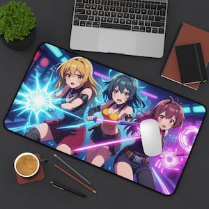 Anime Desk Mat Gift for Anime Lovers Gift For Gamer Girl Cute Gaming Mouse Pad XL Mouse Pad Cute Desk Top Accessory Gaming Desk Mat For Girl