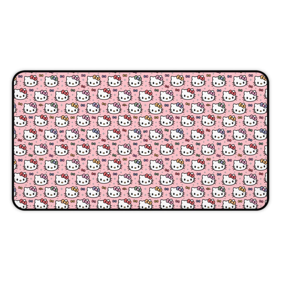 Cute R Mat Cute Kitty Desk Mat Kitty Gaming Mat Kitty Mouse Pad Pink Kawaii Pretty ...