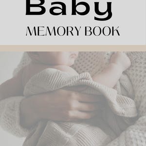 Libro de recuerdos para bebés digital / Diario imprimible de hitos del bebé / Libro de recuerdos para recién nacidos en PDF / Álbum de recortes del primer año del bebé / Descarga instantánea