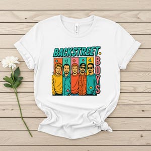 Vintage Backstreet Boys Pop Art T-Shirt: 90s Boy Band Tee