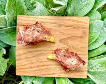 Freeze-Dried Chicken Head Dog & Cat Treat | Raw Whole-Prey Chew | Pasture-Raised, Holistic, Dental Health