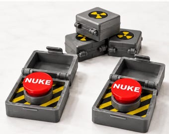 Nuke Briefcase Clicker Fidget Toy – Tactical Keyboard Switch Clicker – Stress Relief Desk Gadget
