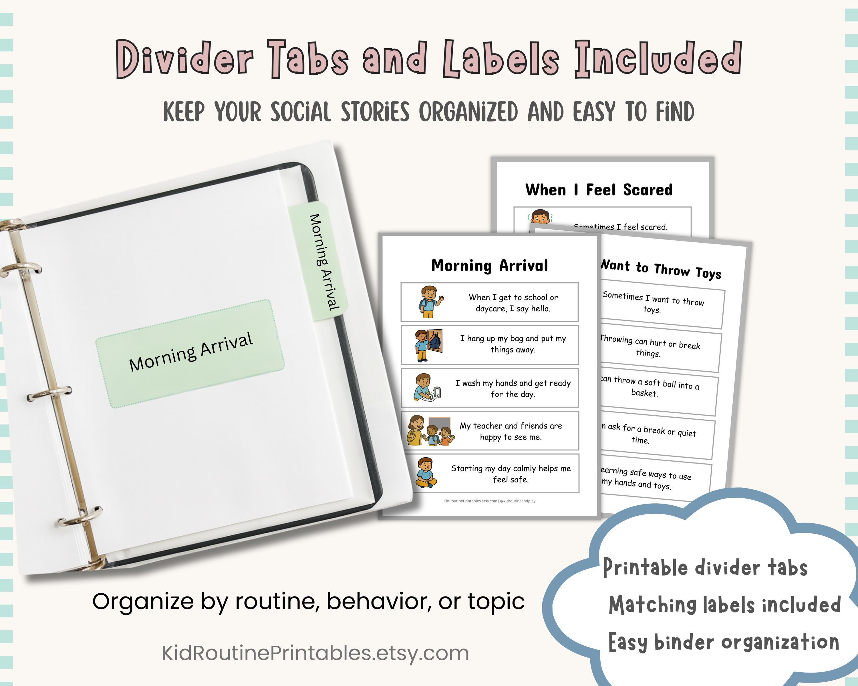 Autism Social Stories Bundle for Toddlers, Printable Visual Supports ...