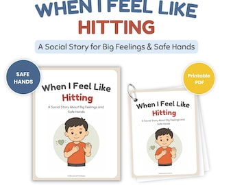 Autism Social Story – When I Feel Like Hitting Printable