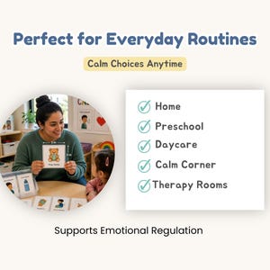 Calm Down Choice Cards, Autism Support Printable, Toddler Calm Corner PDF image 6