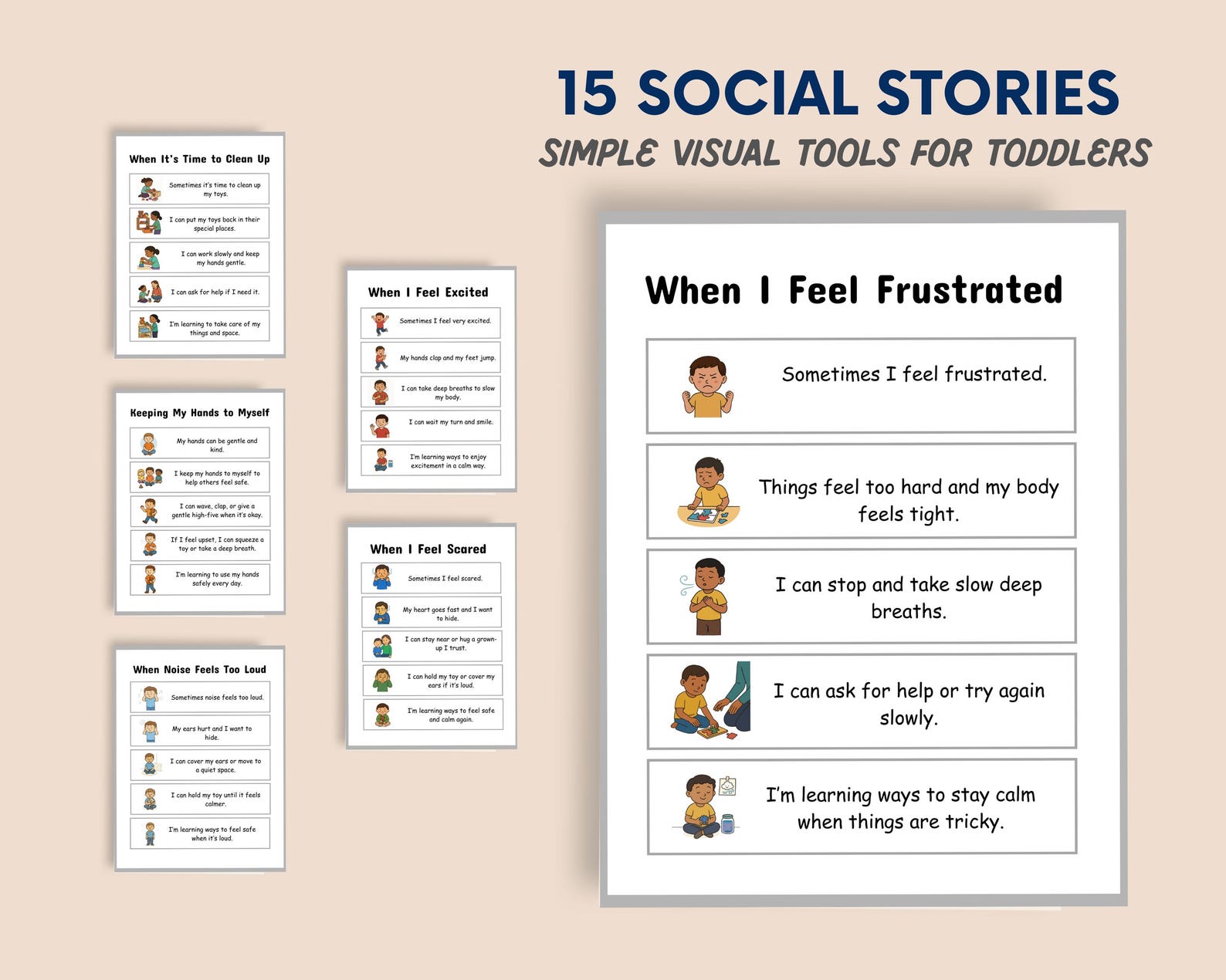 Autism Social Stories Bundle | Occupational Therapy Visual Supports ...