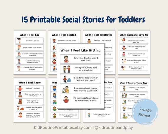 Autism Social Stories Bundle | Occupational Therapy Visual Supports | Digital Download