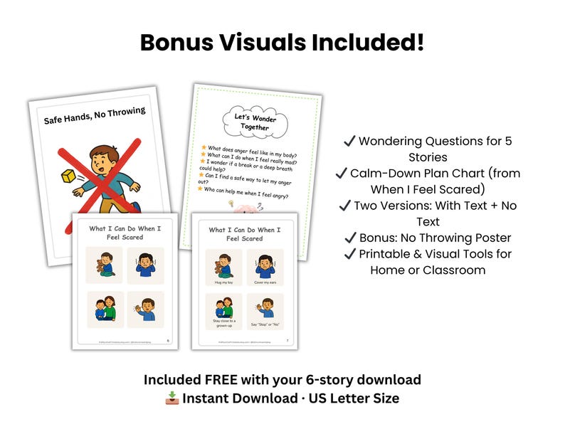 Big Feelings Social Stories Bundle | Digital Download | Autism Calm ...