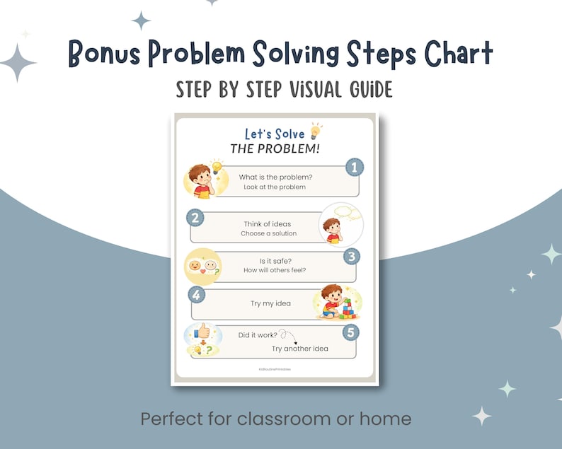 Interactive Social Story Printable PDF | Problem Solving SEL Cards for ...