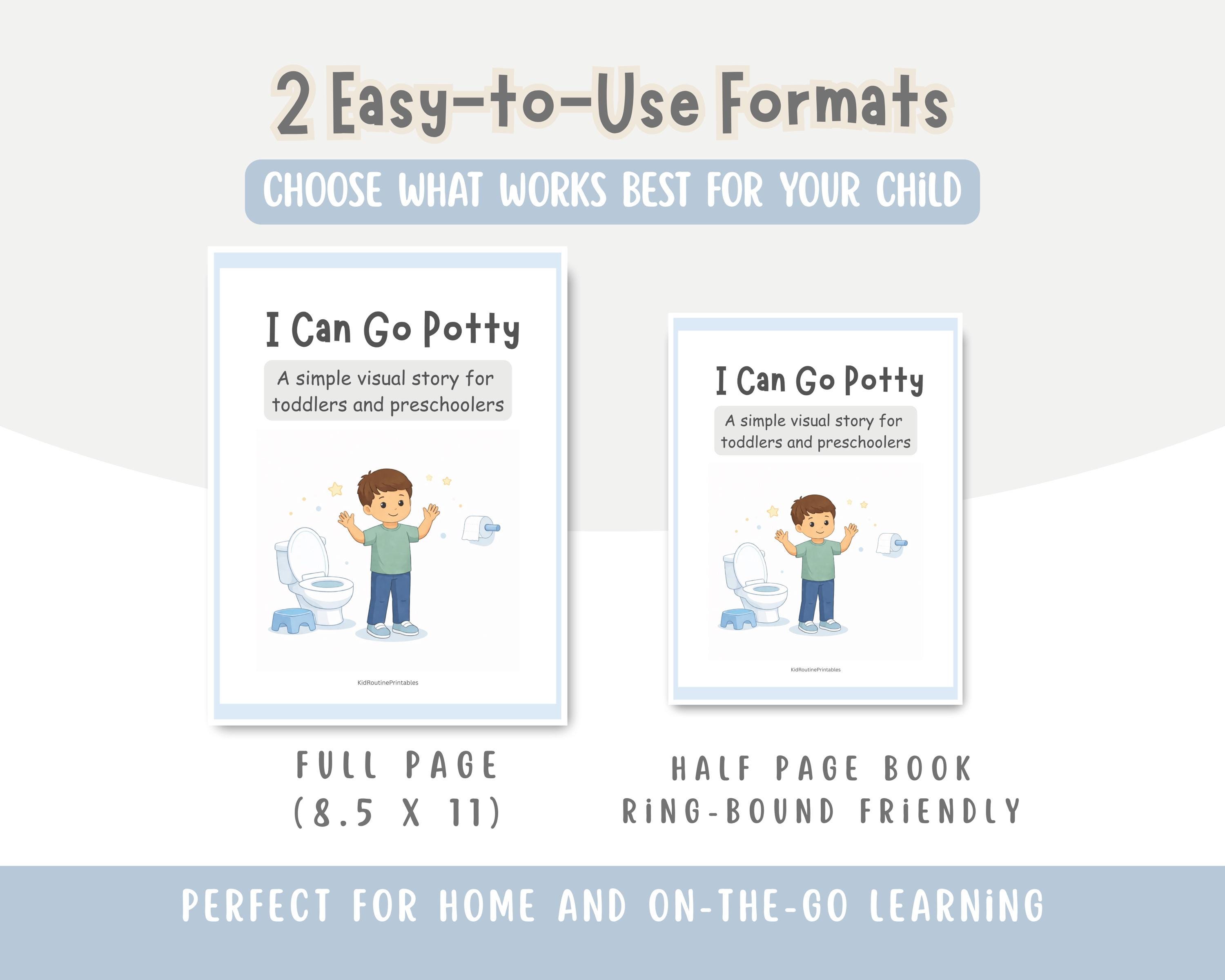 Potty Training Social Story for Boys | Toddler Printable | Autism ...