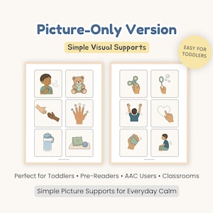 Calm Down Choice Cards, Autism Support Printable, Toddler Calm Corner PDF image 4