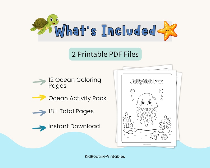 Ocean Worksheets for Preschool, Ocean Activities for Kids, Preschool ...