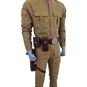 Cassian Andor Rebel Suit – Star Wars Inspired Flight Costume | Shirt + Pants + Holster Belt