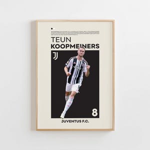 Teun Koopmeiners Poster, Juventus Poster, Teun Koopmeiners Print, Gift Poster, Dutch Footballer