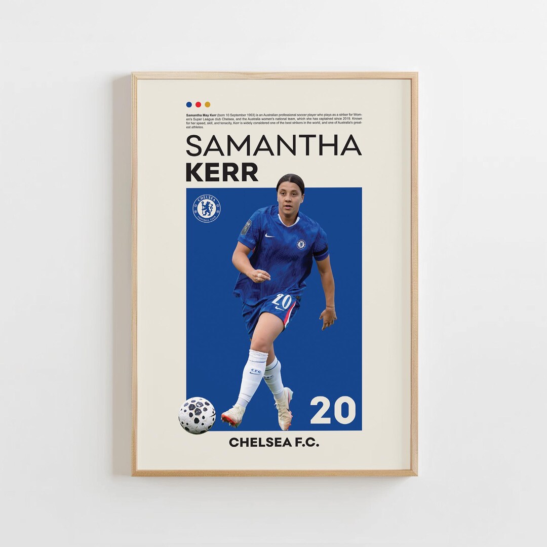 Sam Kerr Number Poster Samantha Kerr Poster, Football Fan Gift (digital Download) - Etsy
