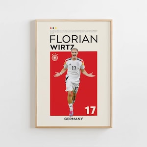 Florian Wirtz Poster, Germany Poster, Florian Wirtz Print, Gift Poster, German Footballer