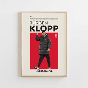 Jurgen Klopp Poster, Liverpool Poster, Jurgen Klopp Print, Gift Poster, German Manager