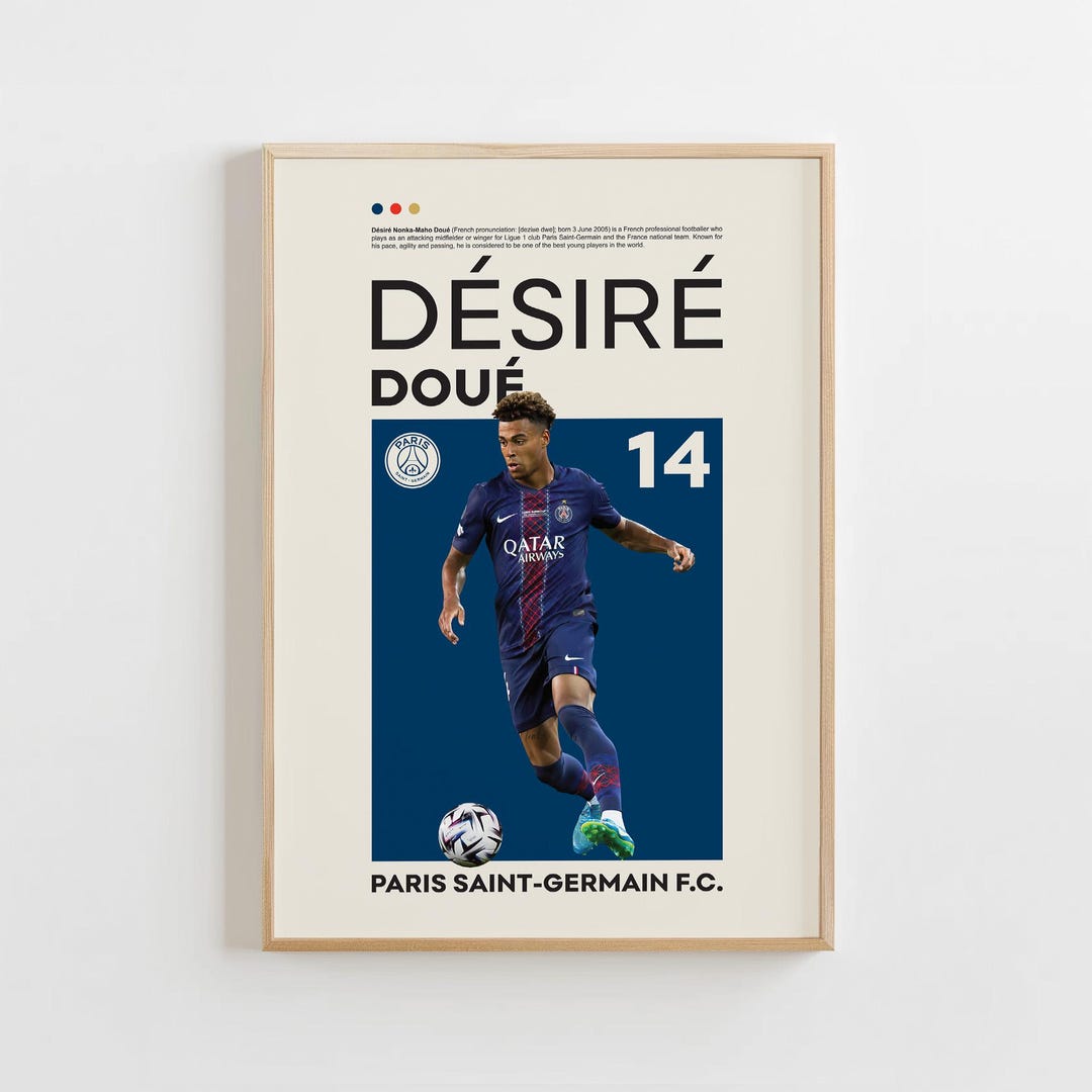 Poster De Football Sur Toile - Impression D'art 30 X 45 Cm - Décoration Murale Créative Pour Intérieur - 2