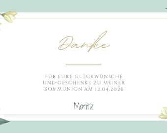 Communion wrapper for chocolates | Thank you for gifts | Eucalyptus