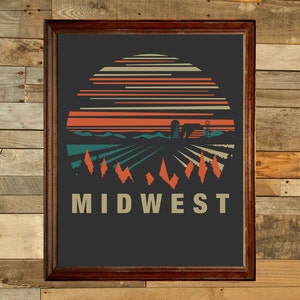 Midwest art print, 5x7 art print, 8x10 art print