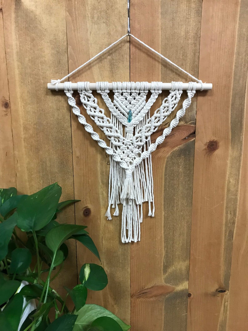 DIY Macrame Kit layered crystal macrame kit wall hanging