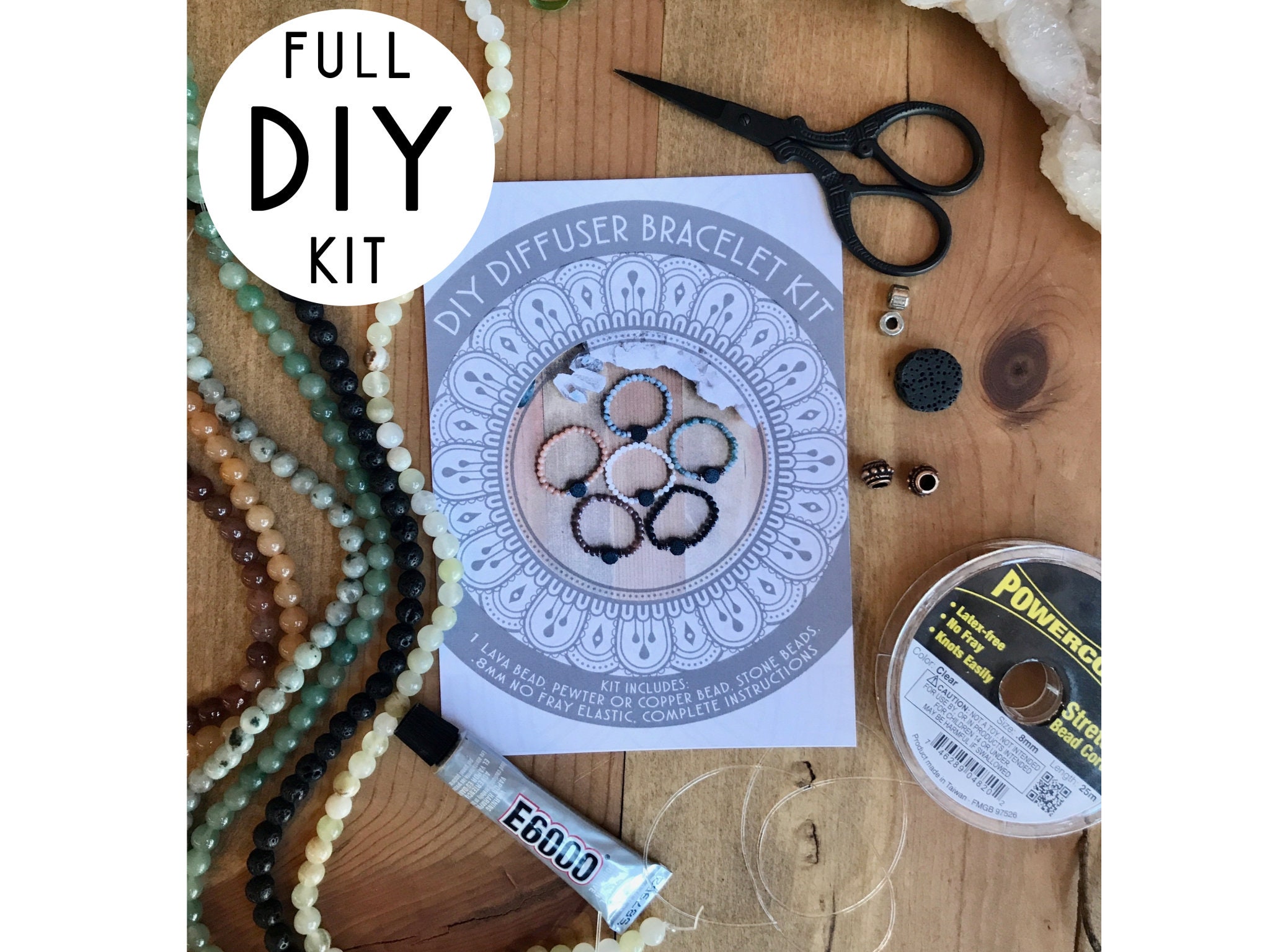 DIY mala Necklace kit - Tangled Up In Hue